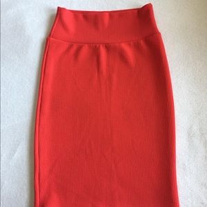 Red LuLaRoe Cassie Skirt- XS